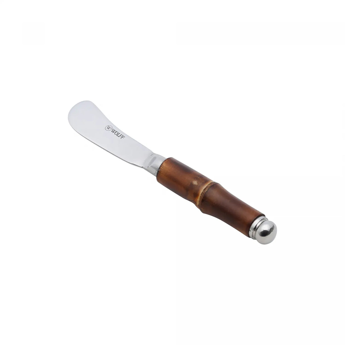 Conjunto 4 Espátulas de Aço Inox com Cabo de Bambu