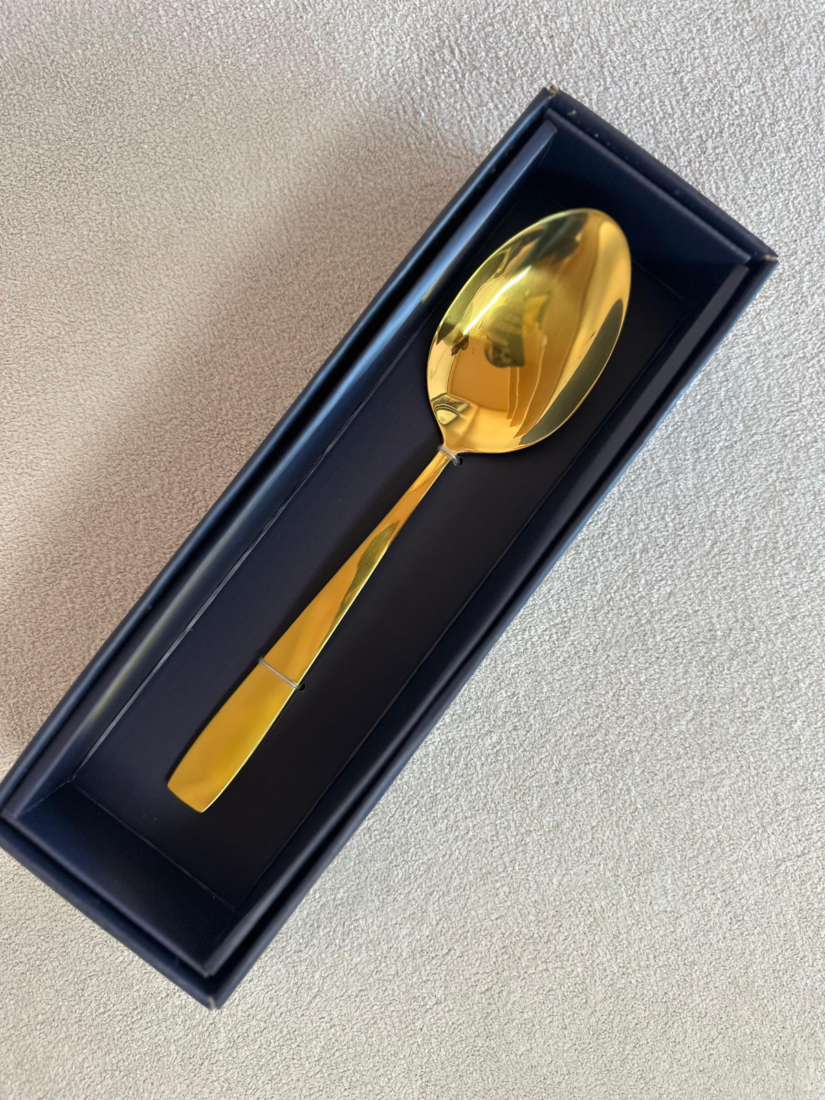 Colher para Servir de Aço Inox Berna Dourado