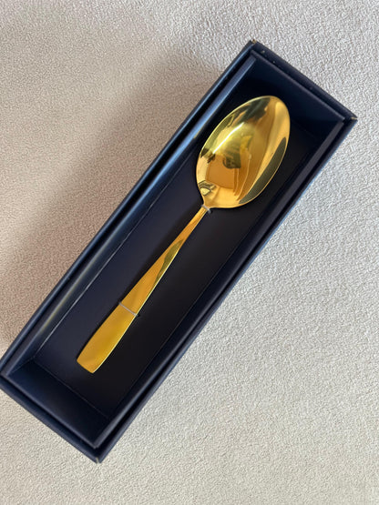 Colher para Servir de Aço Inox Berna Dourado